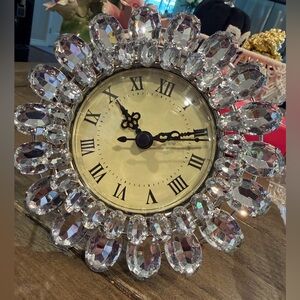Pier 1 Crystal Embellished mini Clock